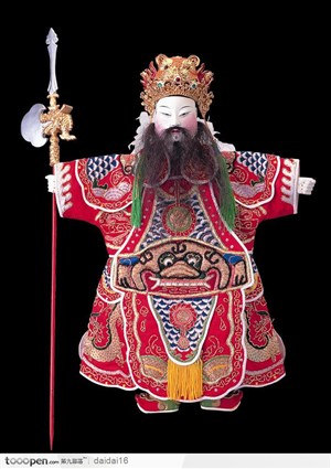 中华传统戏偶-威武的武将