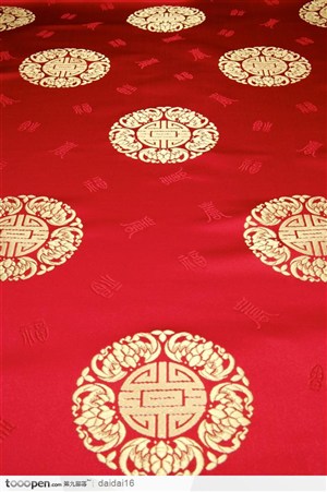 中华传统工艺-圆形的唐装花纹