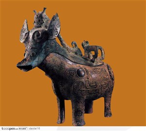 中华传统-青铜神兽羚羊