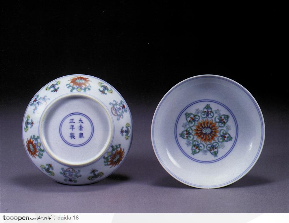 中华传统瓷器-竖立起来的碗