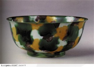 中华传统瓷器-五彩的花碗