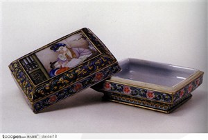 中华传统工艺-精美的瓷质盒子