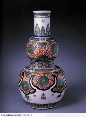 中华传统瓷器-精美的葫芦形瓷器