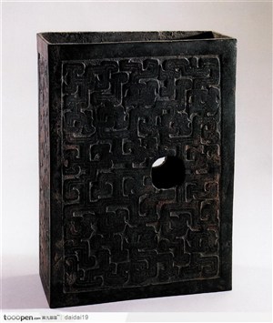 传统工艺-环带纹青铜盒子