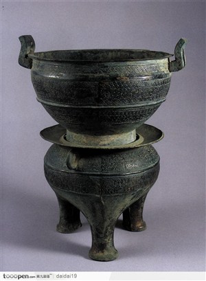 传统青铜器-精美青铜食器