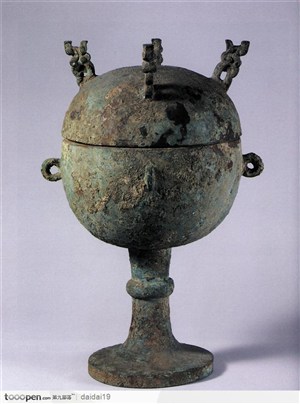 中华传统工艺品-古老的青铜酒杯