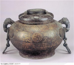 中华传统工艺-双耳青铜罐