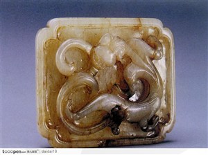 中华传统工艺-宛转的豹子花纹玉器