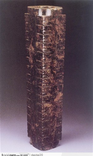 中华传统工艺-褐色的玉柱