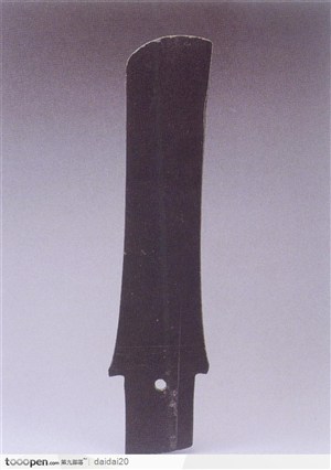 中华传统玉器-黑色的玉剑