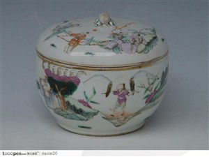传统工艺-生活百态瓷罐
