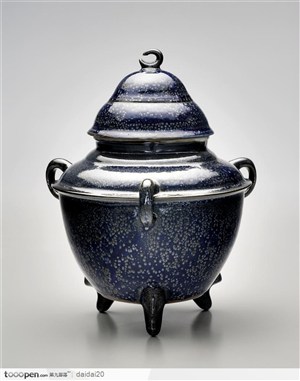 中华传统工艺-篮的瓷香炉