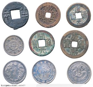 传统工艺品-古老的钱币