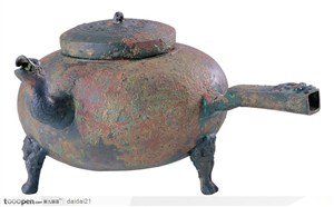 传统工艺品-古老的青铜壶