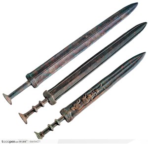 传统青铜器-古老的青铜剑