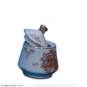 传统工艺-菊花花纹的茶杯