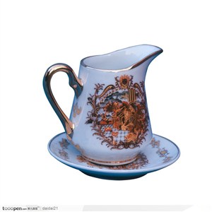 传统工艺品-精美的镀金茶杯
