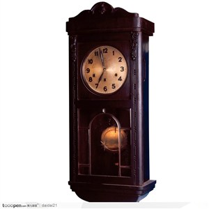 传统工艺-褐色的时钟