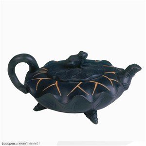 传统工艺-黑色的茶壶