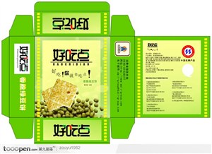 品牌包装设计-好吃点绿豆饼包装设计