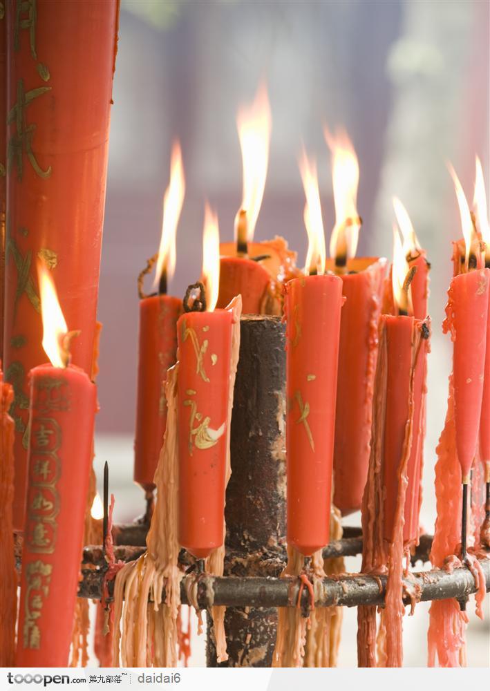 香港人文风情-燃烧的红烛