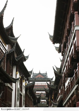 上海风情-古老的房子街道