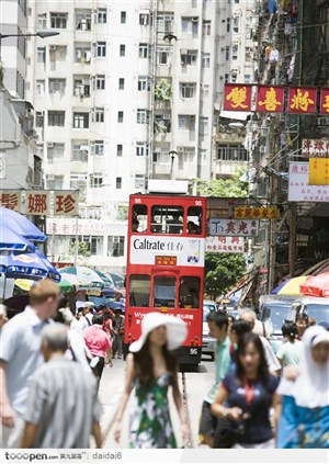 香港人文景色-漂亮的香港街道