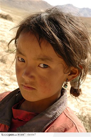 西藏人文风情-西藏的小女孩