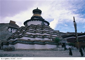西藏人文风光-雄伟的神塔