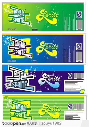 品牌包装设计-雪碧饮料系列包装设计