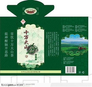 包装设计-陕西十万大山茶叶包装