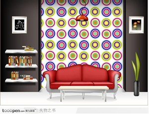 家居生活之室內(nèi)壞境設(shè)計(jì)矢量圖