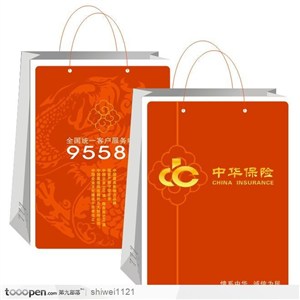 包装设计-中华保险手提袋系列