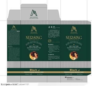 包装设计-麦维斯水疗黑油美发产品