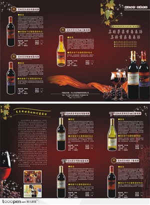 宣传折页设计-美国原博原装进口葡萄酒