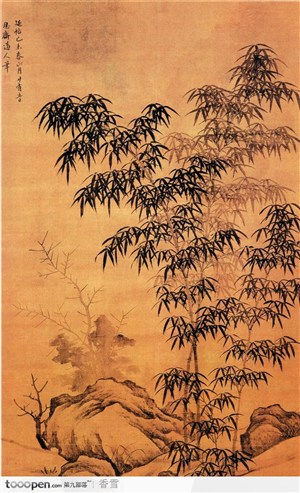 花鸟篇-山坡上的竹