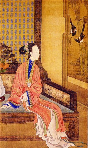 中国古典图画-观鹊