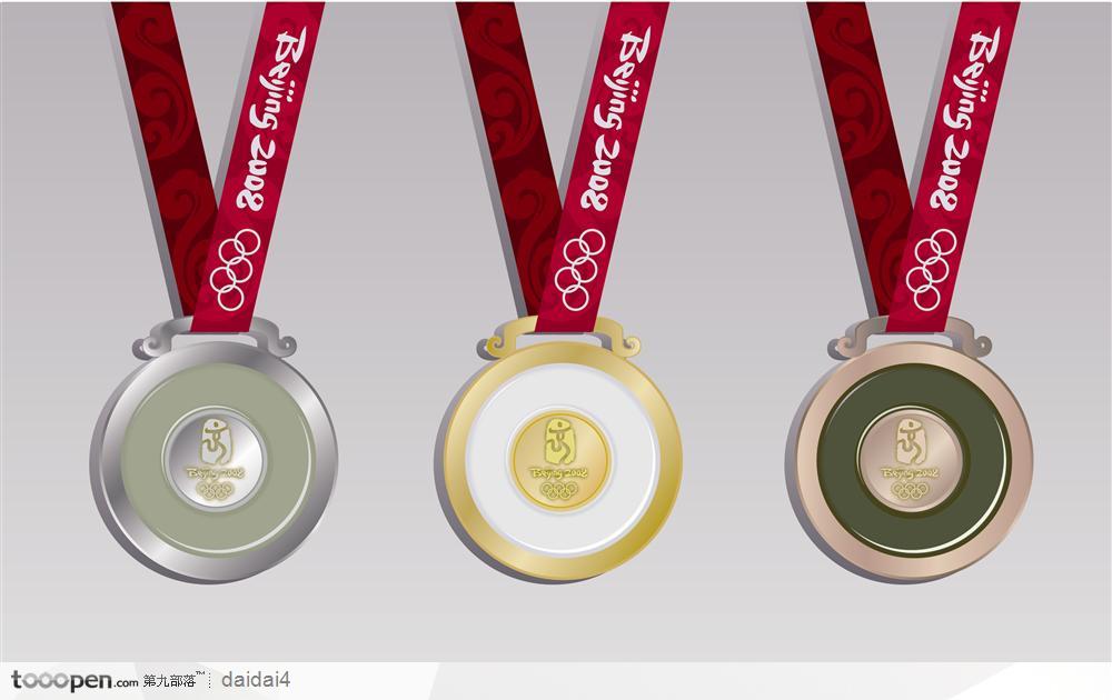 2008北京奥运会奖牌-金银铜牌
