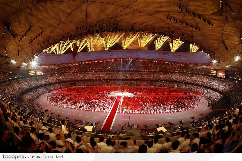 奥运会开幕式-俯视下的场馆