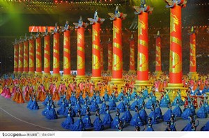 奥运会开幕式-传统歌舞表演