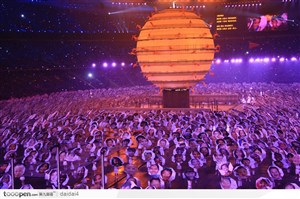 奥运会开幕式-万人人像表演 JPG