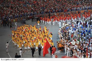 奥运会开幕式-中国代表团