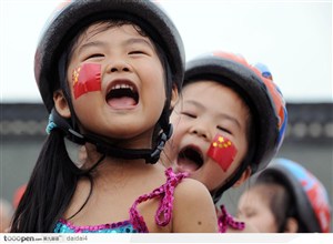 中华加油-大笑的小孩