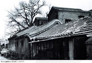 北京印象-黑白的青瓦屋顶