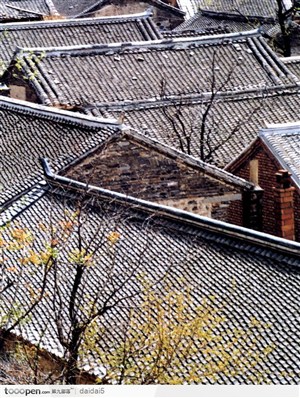 北京印象-胡同房屋屋顶