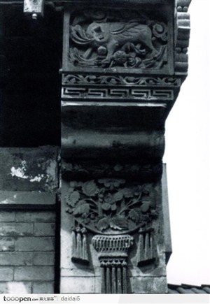 北京印象-屋檐的神兽装饰品
