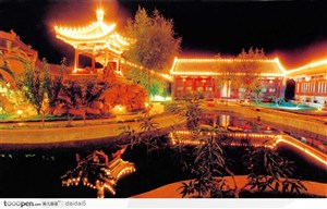 北京夜景-郡王府