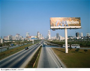 深圳城市风光-宽阔的高速公路