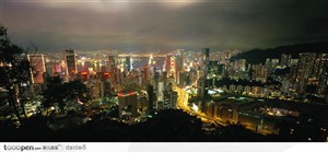 香港太平山顶夜景
