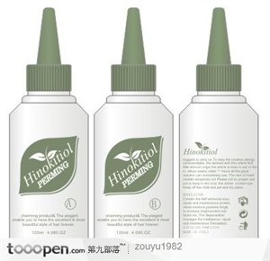 品牌包装设计-国外头发护理液瓶装设计